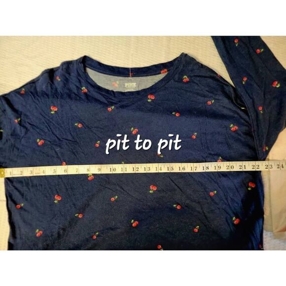 Lot of 2 Pink Victoria's Secret crop tops long sleeves  soft brushed knit fabric - Picture 7 of 9